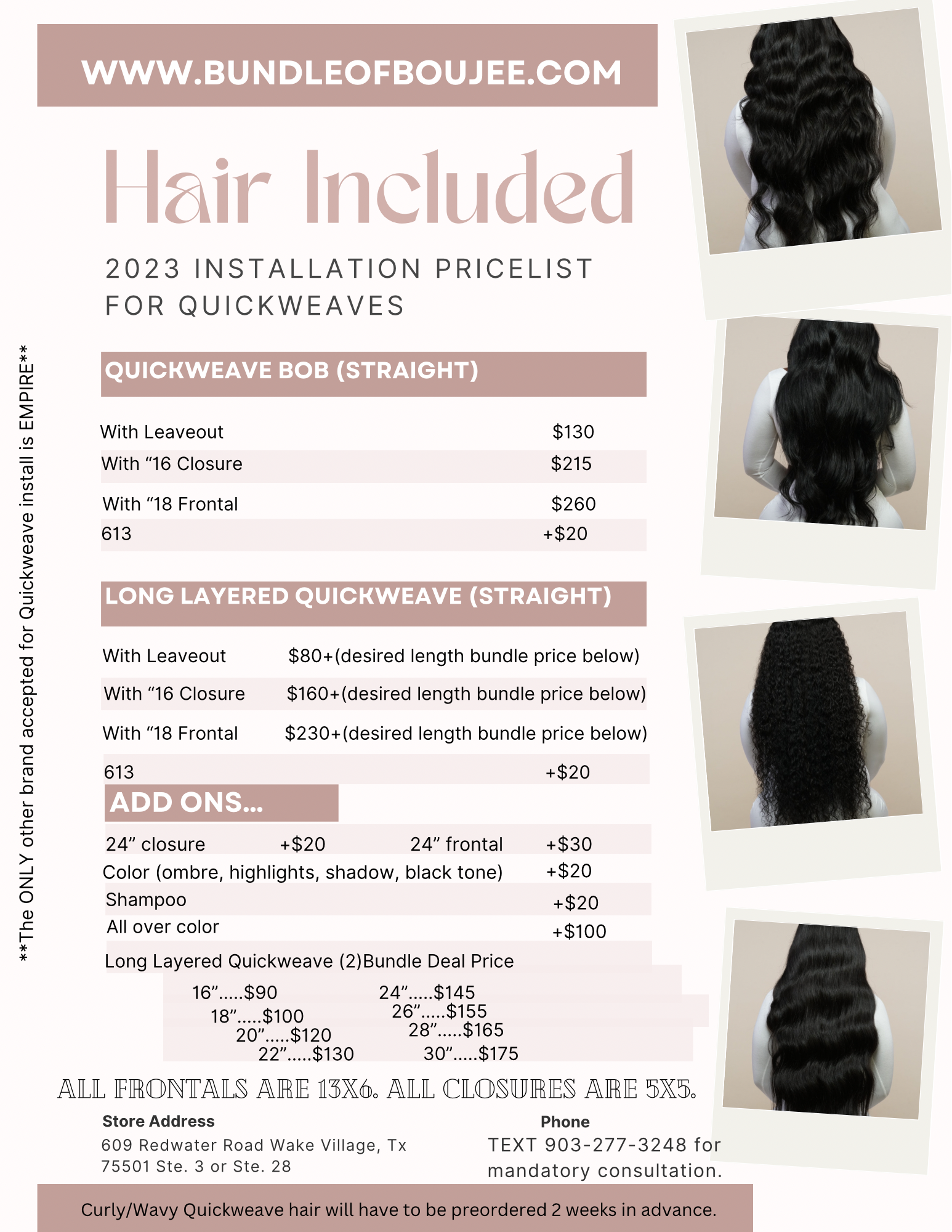 Quickweave w/ Leave Out