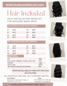 Lace Wig Install/ Custom Wig Making Info